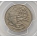 AUSTRALIA 1966 . TWENTY 20 CENTS COIN . VARIETY . WAVY 2